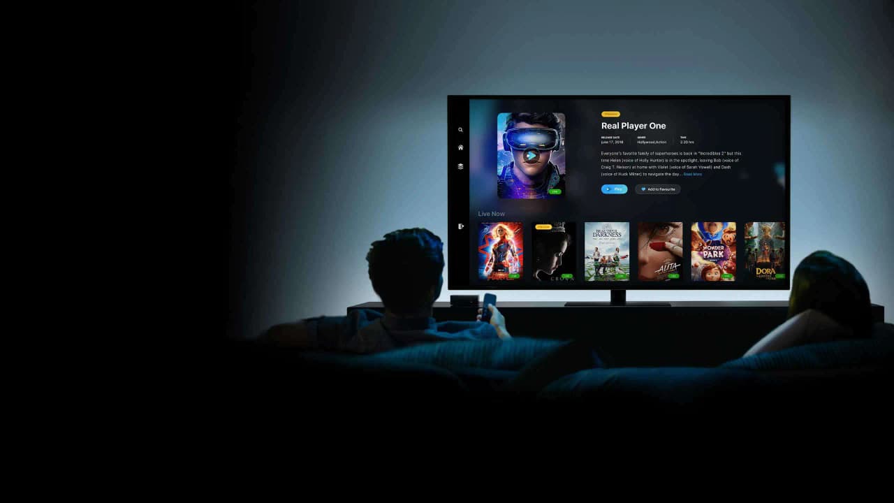 Omni IPTV streaming op tv en mobiele apparaten